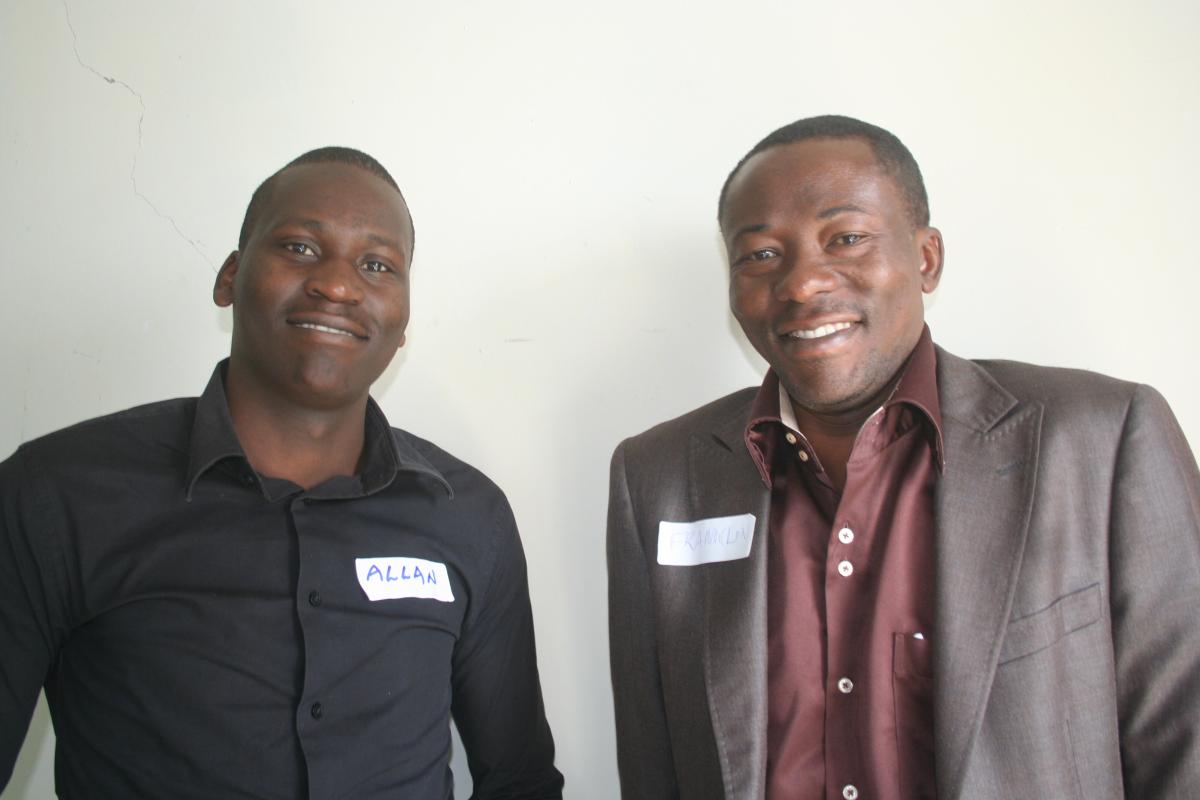 Allan , YPARD mentee with Dr. Franklin  his YPARD mentor