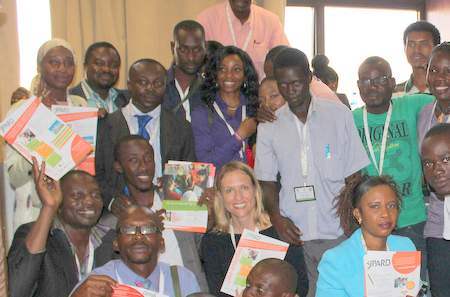 Participants in a Young Professionals in Agricultural Research for Development (YPARD) side event. The spirit of AASW6 was an inspiring one of openness and discussion.